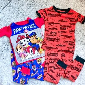 2 Set Pajama bundle - Paw Patrol and Firetrucks